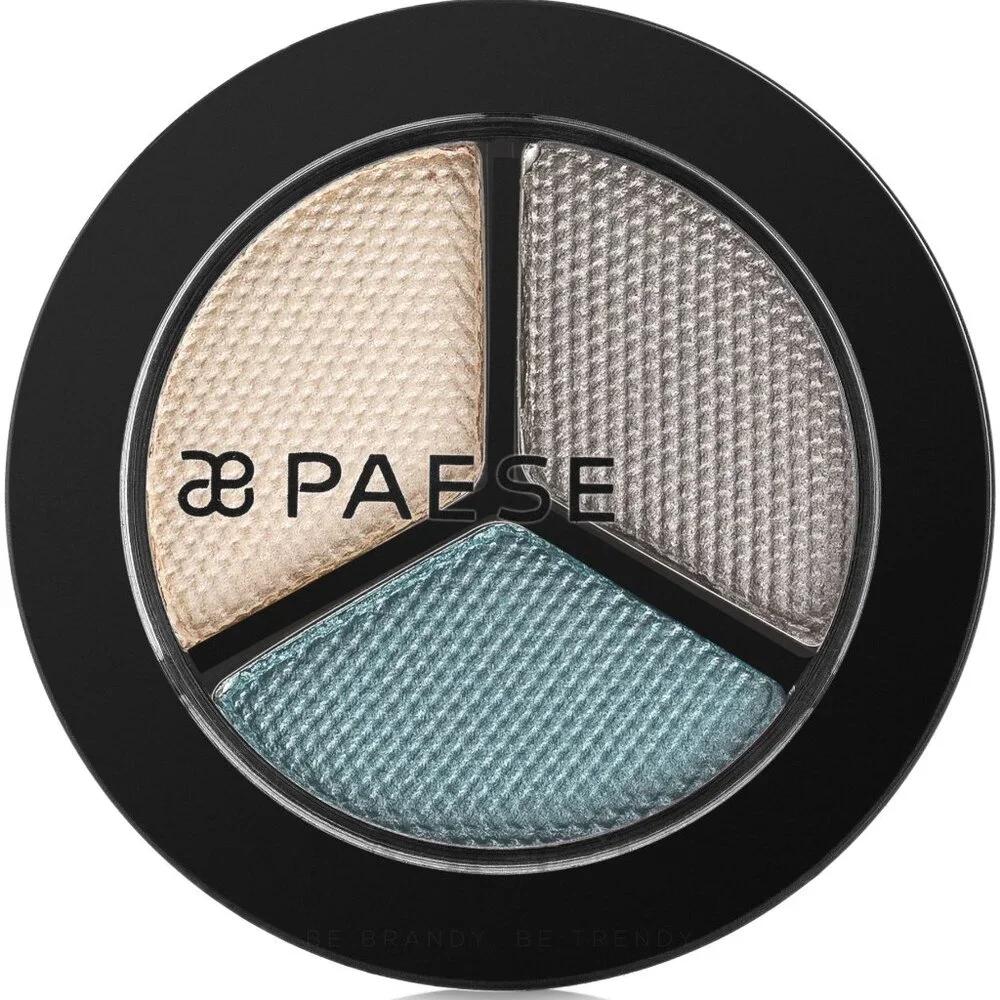 Paese Opal Eyeshadows Trio Perl Silk #236 Lady Of The Lake Beige Taupe Green blu